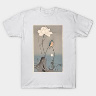 Kingfisher with Lotus Flower T-Shirt